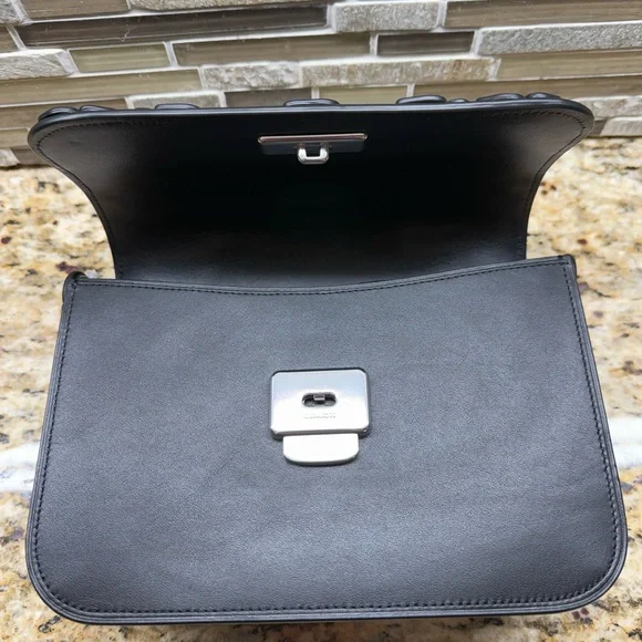 Coach Rogue Top Handle With Tea Rose Glovetanned Leather/Matte Black/Black NWT - Picture 12 of 16